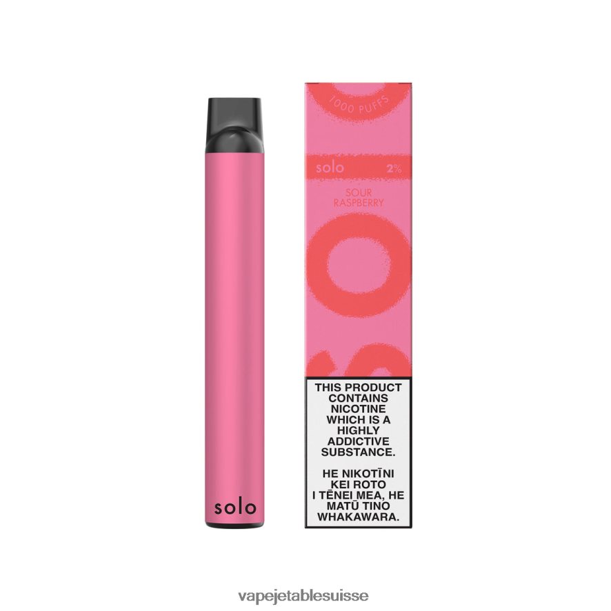 Vape Suisse - Solo vape jetable 26LPZN13 framboise aigre