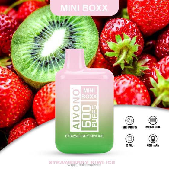 Vape Jetable Suisse - glace fraise kiwi Aivono AIM MINI BOXX 600 28408234