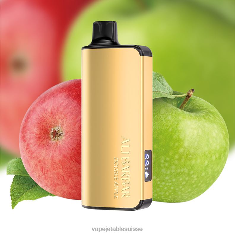 Cigarette Electronique Bulle - Alibarbar Ingot 9000 vapes jetables double pomme 2RRNF28