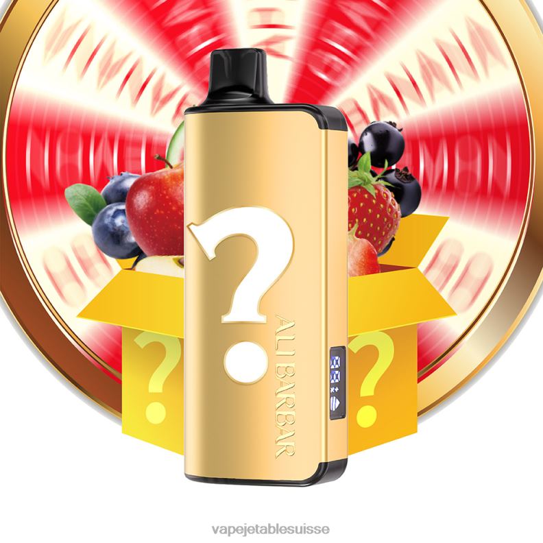 Vape Jetable Suisse - Alibarbar Ingot 9000 vapes jetables roulette des saveurs 2RRNF19
