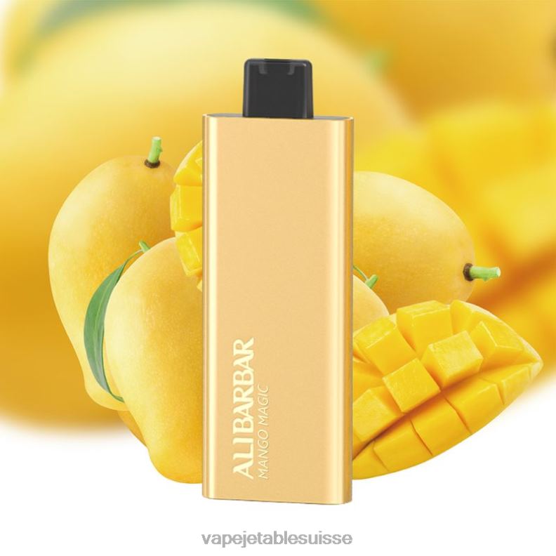 Vape Jetable Suisse - Alibarbar Pandora 7000 vapes jetables magie de la mangue 2RRNF67
