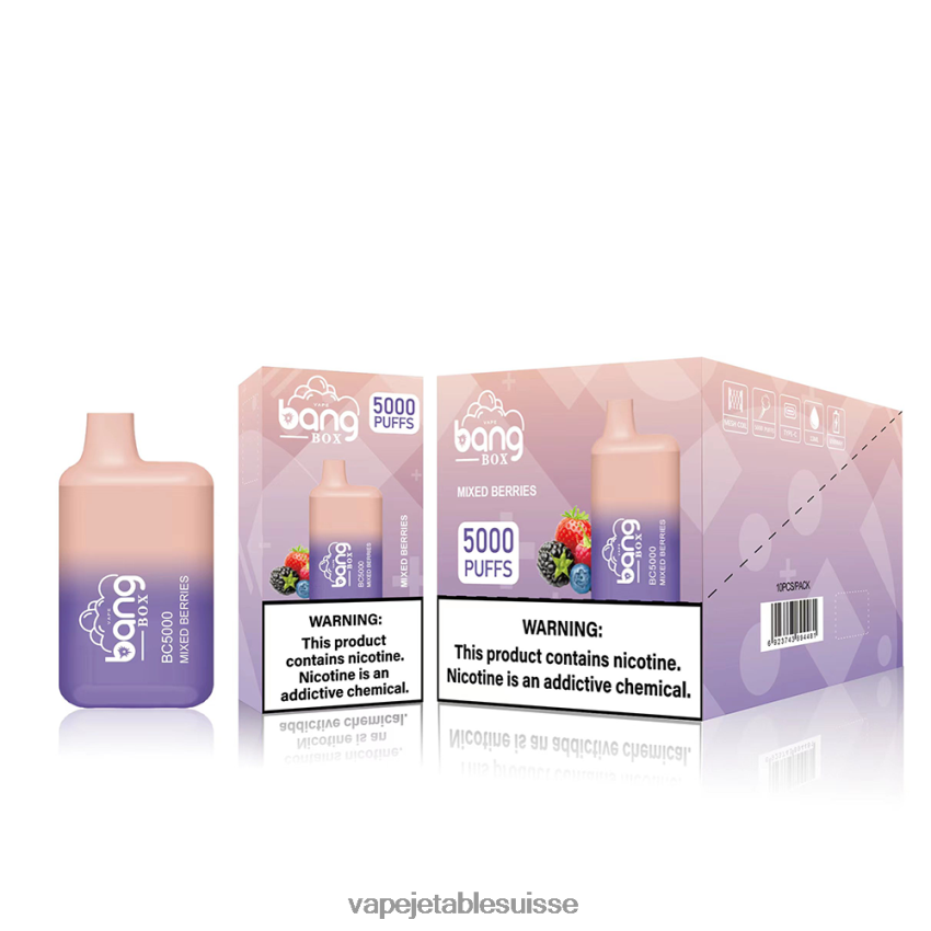 Vape Jetable Suisse - Bang Box bc5000 4LVJJB87 jetable
