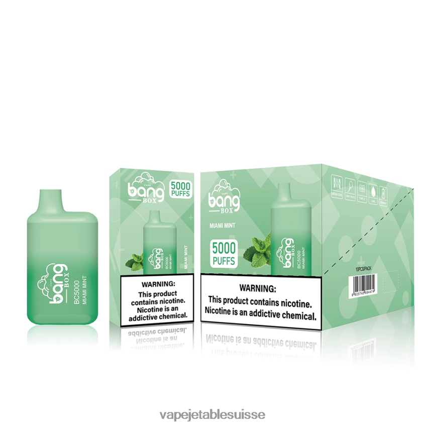 Vape Jetable Suisse - Bang Box bc5000 4LVJJB87 jetable