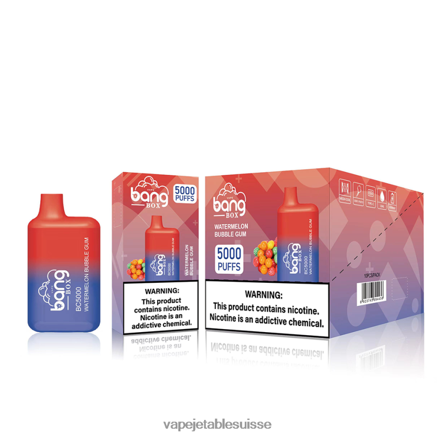 Vape Jetable Suisse - Bang Box bc5000 4LVJJB87 jetable