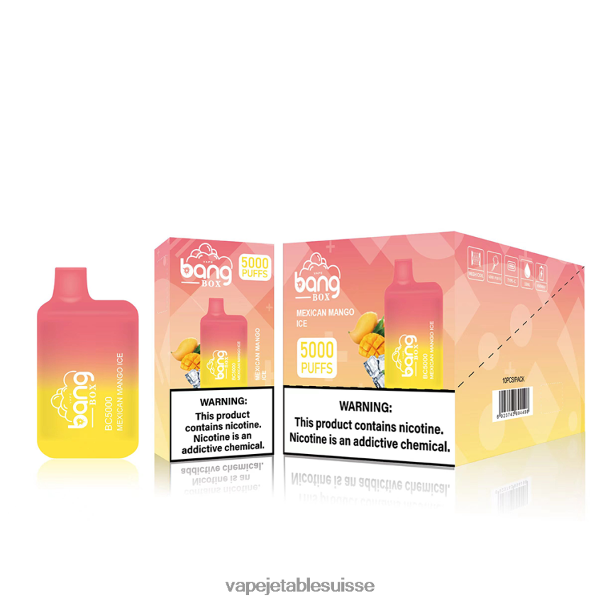 Vape Jetable Suisse - Bang Box bc5000 4LVJJB87 jetable