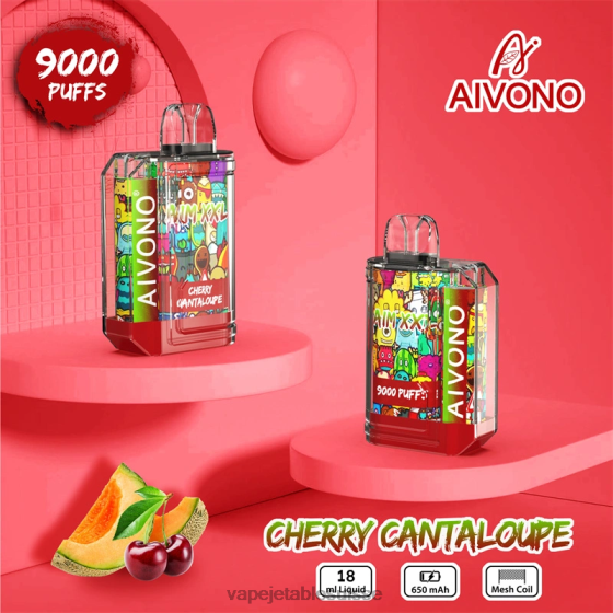 Vape Jetable Suisse - cantaloup cerise Aivono AIM XXL Autocollant bouche 9000 transparent 2840857