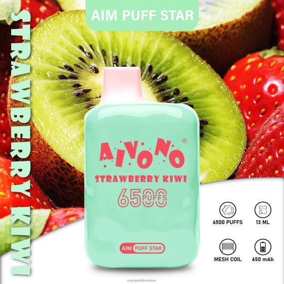 Vape Jetable Suisse - fraise-kiwi Aivono AIM PUFF STAR 6500 28408294