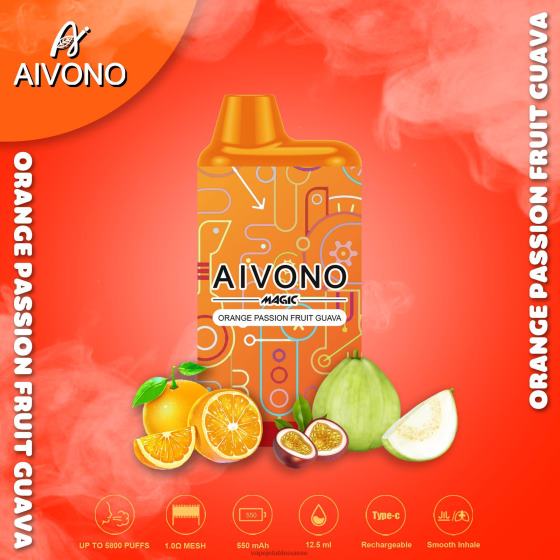 Vape Jetable Suisse - goyave orange fruit de la passion Aivono AIM MAGIC cigarette de boîte de 5800 bouches 2840890