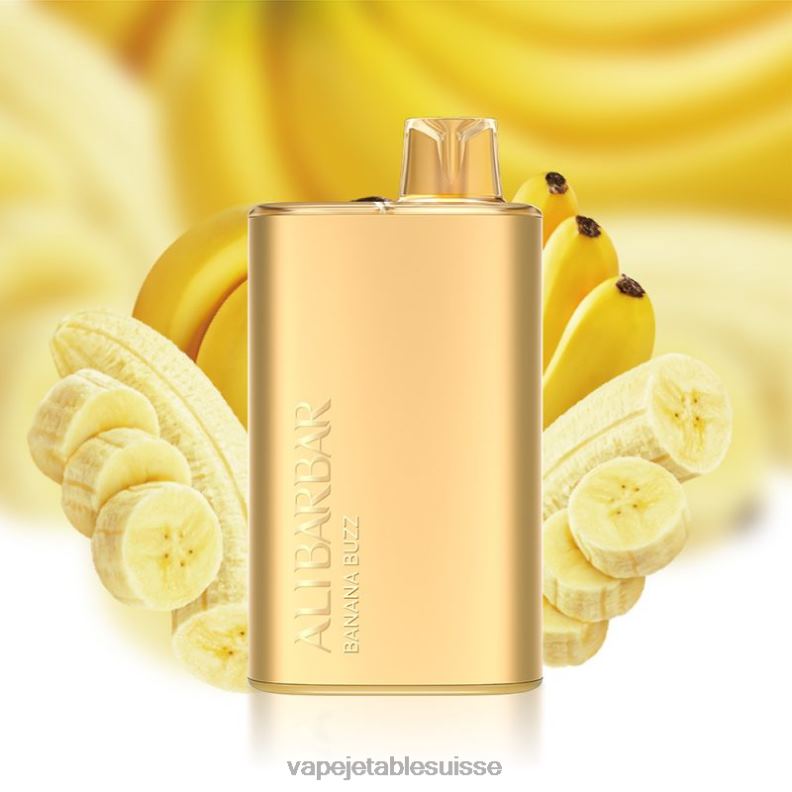Vape Shop Geneve - Alibarbar Rich 8000 vapes jetables buzz de banane 2RRNF2