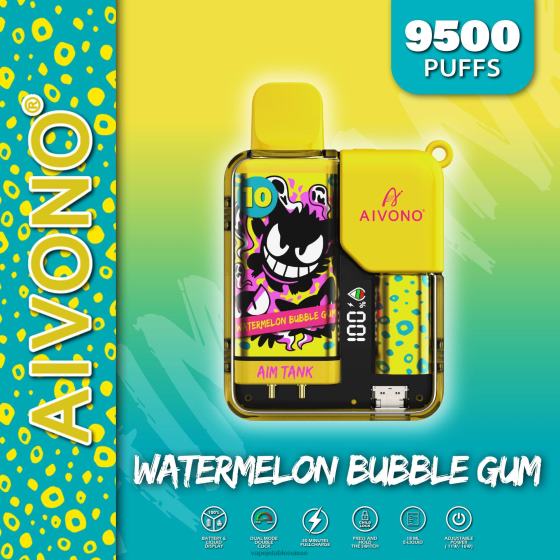 Vape Shop Geneve - bubble-gum à la pastèque Aivono AIM TANK 9500 2840844