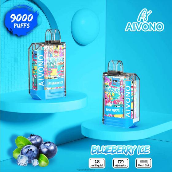 Vape Shop Geneve - glace aux myrtilles Aivono AIM XXL Autocollant bouche 9000 transparent 2840850