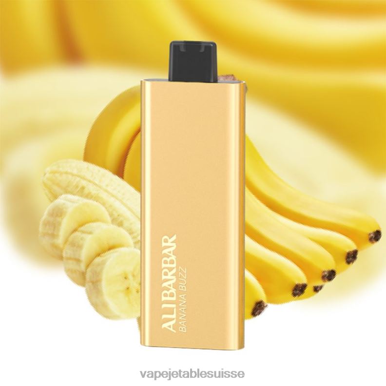 Vape Suisse - Alibarbar Pandora 7000 vapes jetables buzz de banane 2RRNF65
