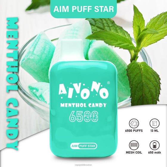 Vape Suisse - bonbons mentholés Aivono AIM PUFF STAR 6500 28408295