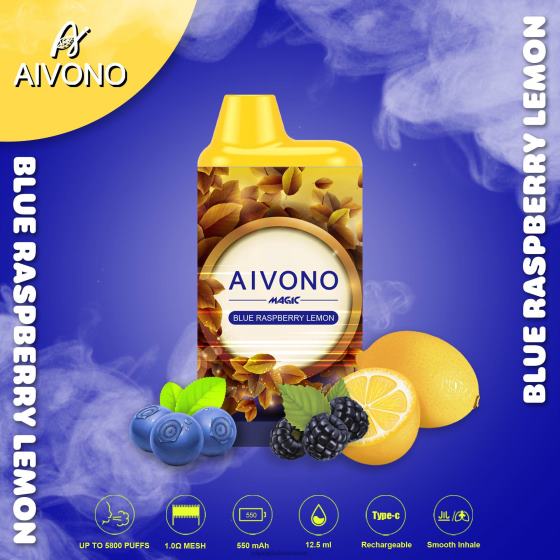 Vape Suisse - citron framboise bleue Aivono AIM MAGIC cigarette de boîte de 5800 bouches 2840891