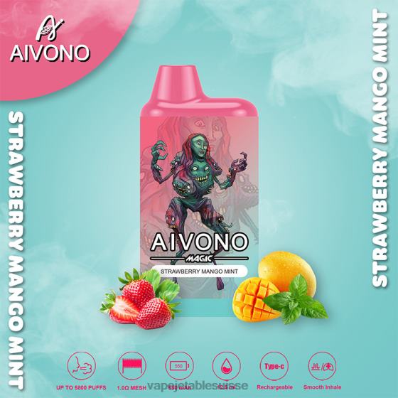 Vape Suisse - fraise mangue menthe Aivono AIM MAGIC cigarette de boîte de 5800 bouches 2840897