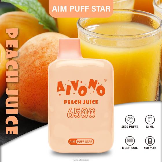 Vape Suisse - jus de pêche Aivono AIM PUFF STAR 6500 28408289