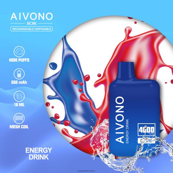 Vape Jetable Suisse - boisson énergisante Aivono AIM BOXX 4000 28408225