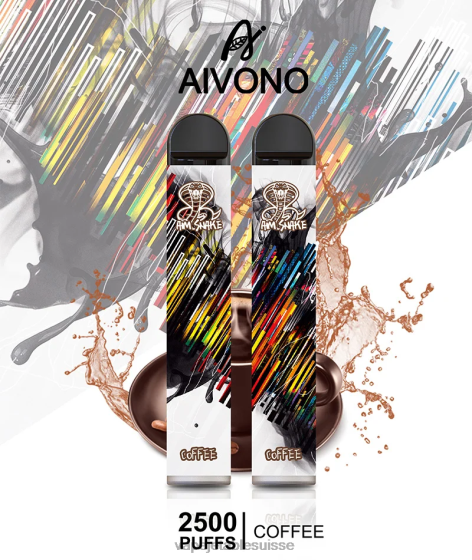 Vape Jetable Suisse - café Aivono AIM SNAKE 2500 28408300