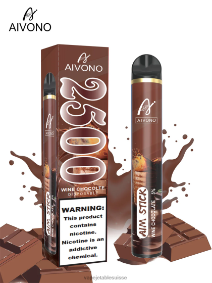 Vape Jetable Suisse - chocolat au vin Aivono AIM STICK 2500 28408156
