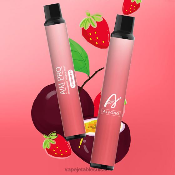 Vape Jetable Suisse - fruit de la passion fraise Aivono AIM PRO 1500 28408162