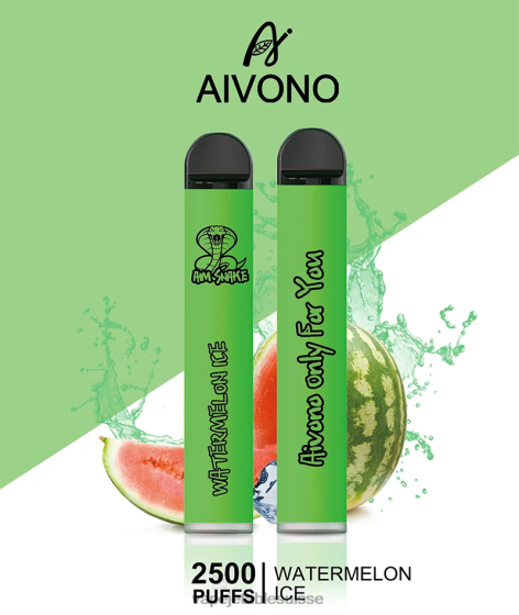 Vape Jetable Suisse - glace à la pastèque Aivono AIM SNAKE 2500 28408321