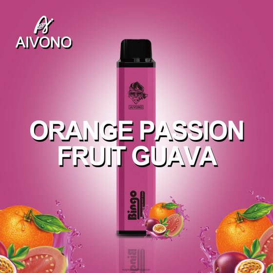 Vape Jetable Suisse - goyave fruit de la passion orange Aivono AIM BINGO 4000 28408132