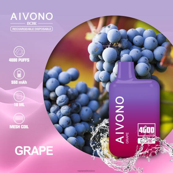 Vape Jetable Suisse - raisin Aivono AIM BOXX 4000 28408213