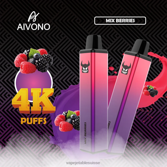 Vape Shop Geneve - baies mélangées Aivono AIM FREAK 4000 28408260