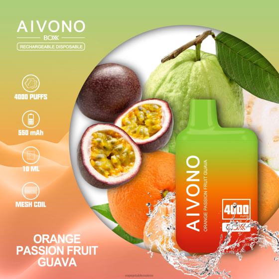 Vape Shop Geneve - goyave fruit de la passion orange Aivono AIM BOXX 4000 28408212