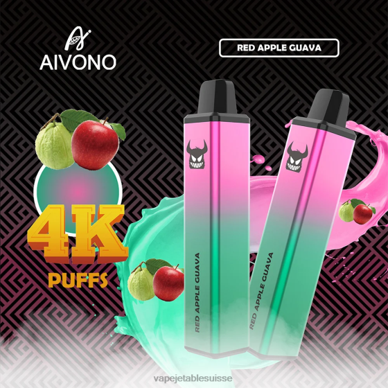 Vape Shop Geneve - goyave pomme rouge Aivono AIM FREAK 4000 28408257