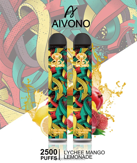 Vape Shop Geneve - limonade litchi mangue Aivono AIM SNAKE 2500 28408308