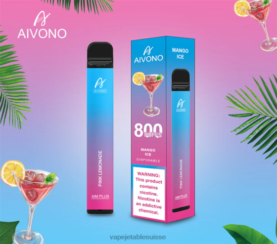 Vape Shop Geneve - limonade rose Aivono AIM PLUS 800 28408191