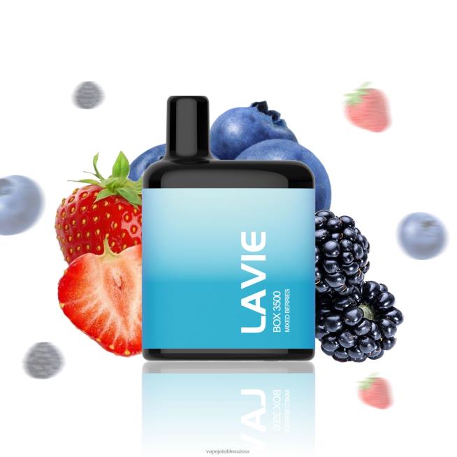 Vape Jetable Suisse - baies mélangées 0NJ60213 LAVIE BOX 3500 bouffées