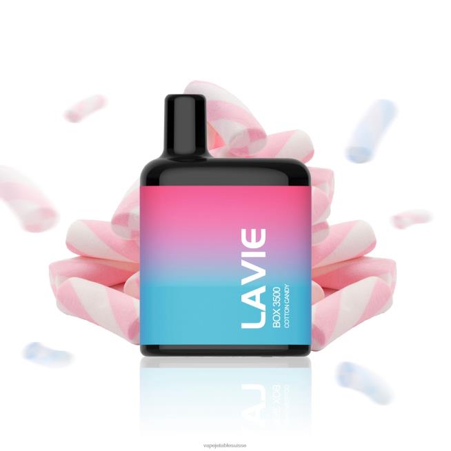Vape Jetable Suisse - barbe à papa 0NJ60210 LAVIE BOX 3500 bouffées