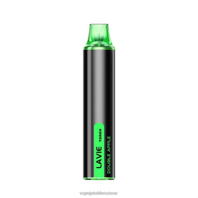 Vape Jetable Suisse - double pomme 0NJ60129 LAVIE Torch 6000 bouffées