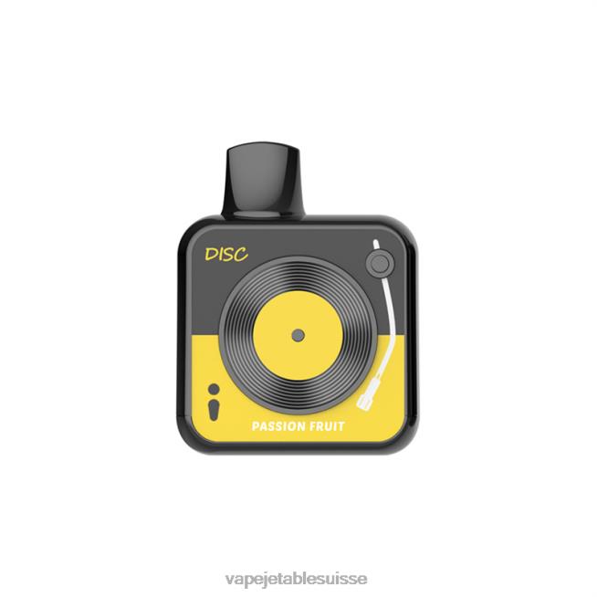 Vape Jetable Suisse - fruit de la passion 0NJ60159 LAVIE DISC 10000 bouffées