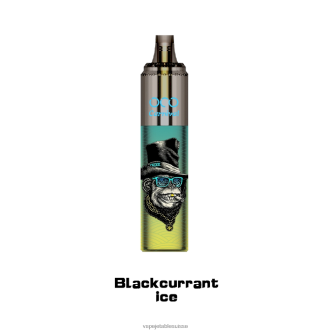 Vape Jetable Suisse - glace au cassis 0NJ60348 LAVIE OCO carnaval 10000 bouffées