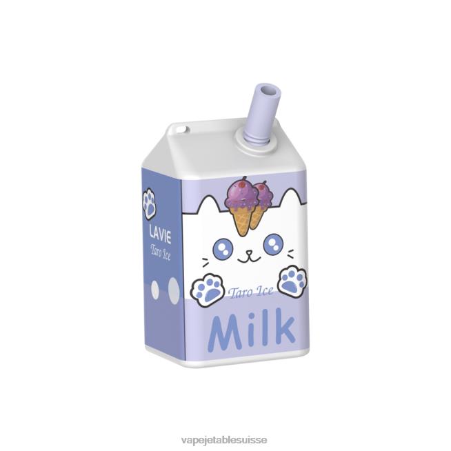Vape Jetable Suisse - glace au taro 0NJ60180 LAVIE MILK 7000 bouffées