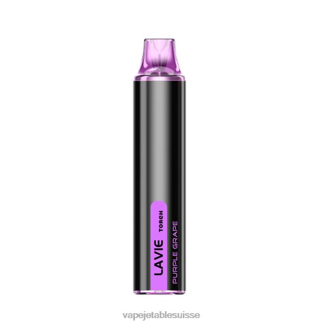 Vape Jetable Suisse - raisin violet 0NJ60135 LAVIE Torch 6000 bouffées