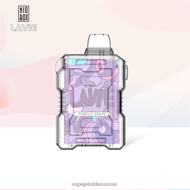 Vape Jetable Suisse - raisin violet 0NJ60192 LAVIE NIO BOX 9000 bouffées