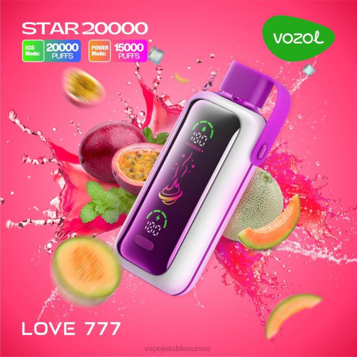 Vape Shop Geneve - amour 777 VOZOL STAR 20000 LZ2412