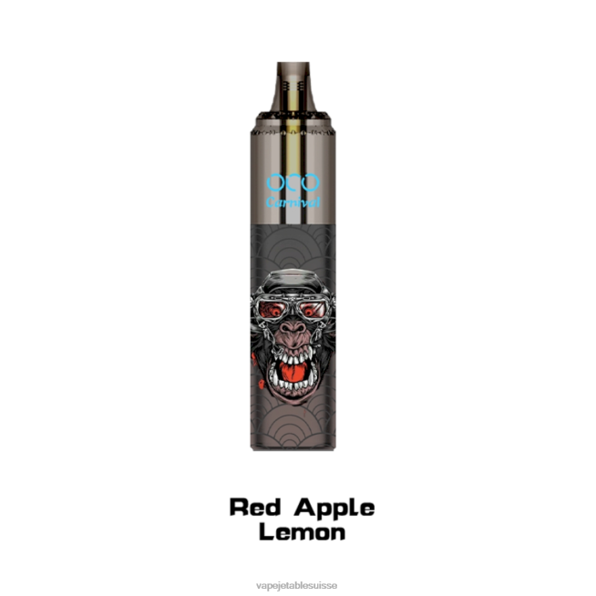 Vape Shop Geneve - citron pomme rouge 0NJ60356 LAVIE OCO carnaval 10000 bouffées