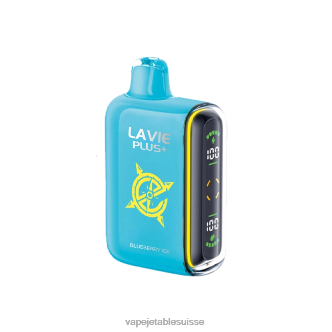 Vape Shop Geneve - glace aux myrtilles 0NJ60101 LAVIE PLUS 15000 bouffées