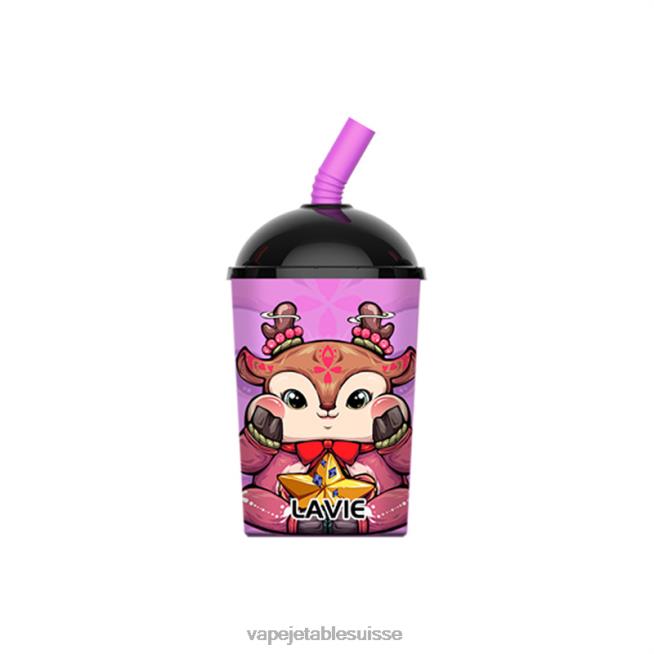 Vape Shop Geneve - glace aux raisins 0NJ60260 LAVIE Max Cup 8000 bouffées