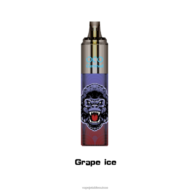Vape Shop Geneve - glace aux raisins 0NJ60350 LAVIE OCO carnaval 10000 bouffées