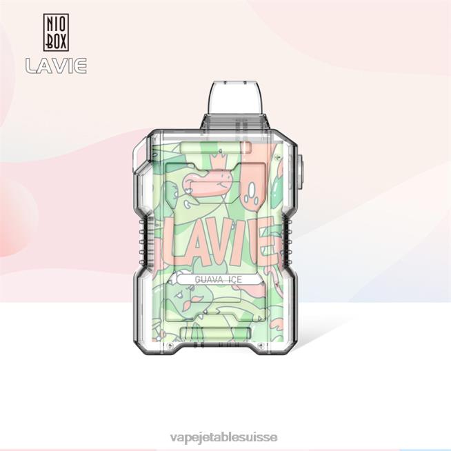 Vape Shop Geneve - glace à la goyave 0NJ60194 LAVIE NIO BOX 9000 bouffées