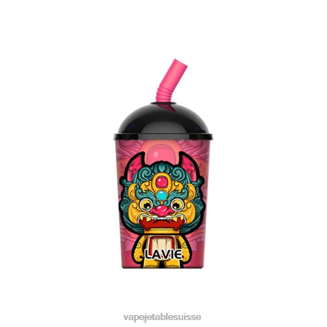 Vape Shop Geneve - glace à la mangue et aux fraises 0NJ60266 LAVIE Max Cup 8000 bouffées