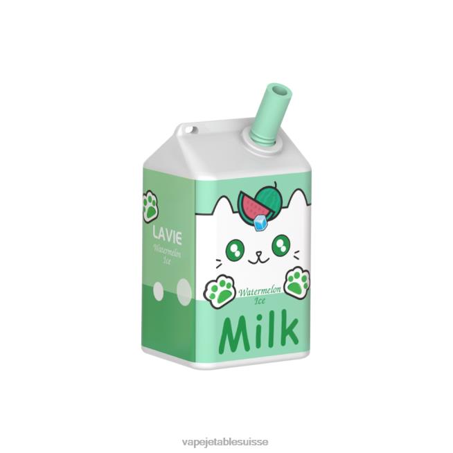 Vape Shop Geneve - glace à la pastèque 0NJ60185 LAVIE MILK 7000 bouffées