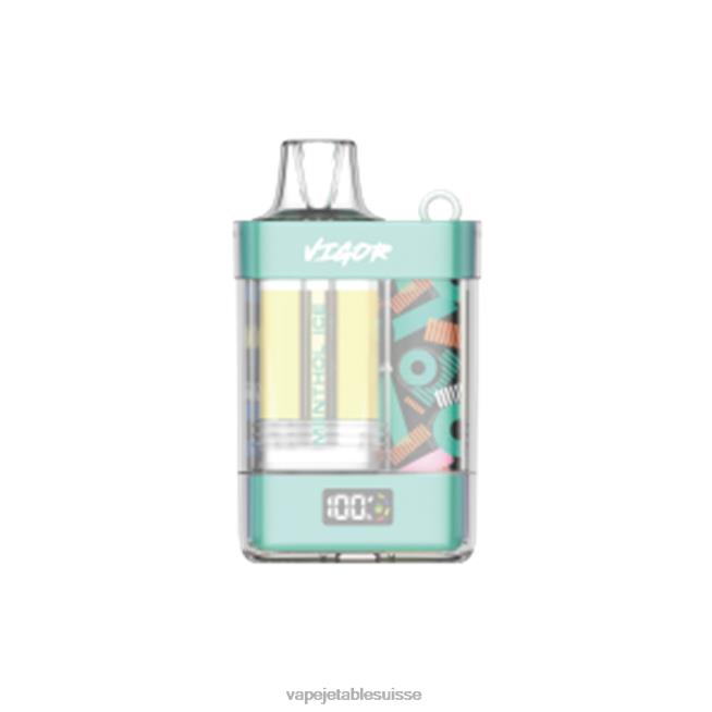 Vape Shop Geneve - glace mentholée 0NJ602 LAVIE VIGOR 15000 bouffées