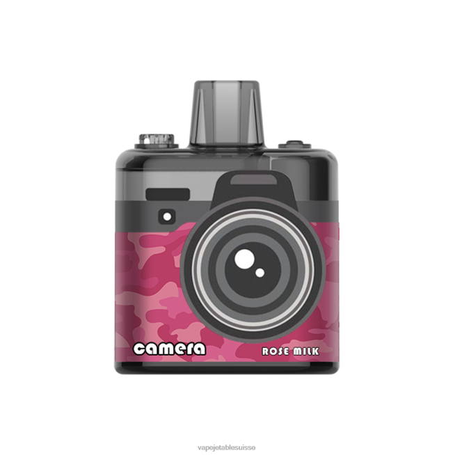 Vape Shop Geneve - lait de rose 0NJ60167 LAVIE Camera 8000 bouffées